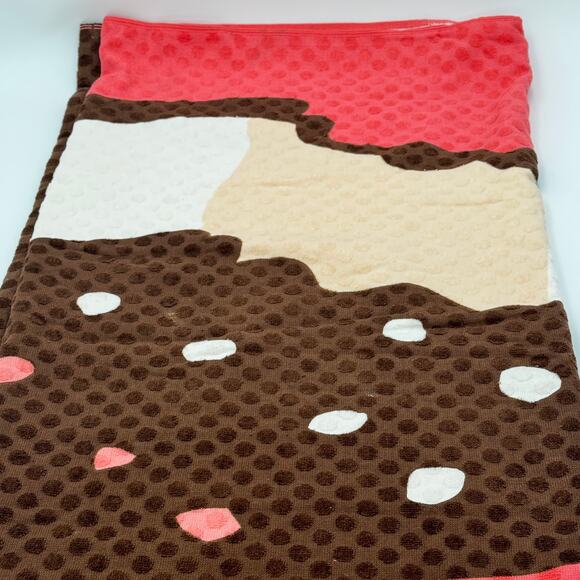 Room Essentials Ice Cream Beach Towel 36x72 100% Cotton Summer Pool Towel NEW - Picture 3 of 10